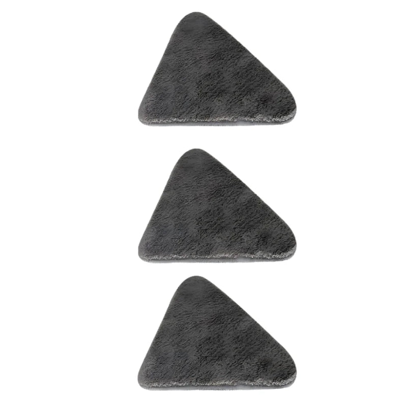 KIT ESFREGÃO com rodas de limpeza, ESFREGÃO triangular ajustável com rotação de 360° + 3 refis