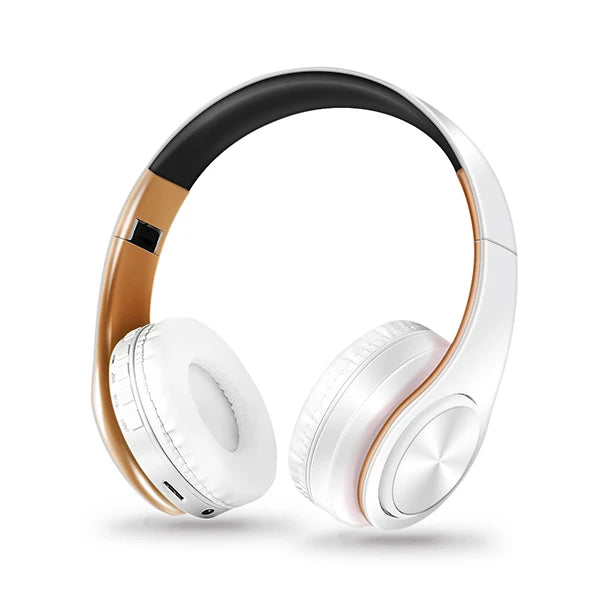 fone de ouvido  Bluetooth  sem fios , estéreo dobráveis para desporto Microfone Auscultador sem mãos Leitor de MP3