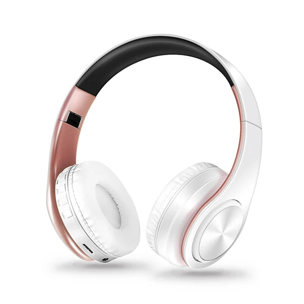fone de ouvido  Bluetooth  sem fios , estéreo dobráveis para desporto Microfone Auscultador sem mãos Leitor de MP3