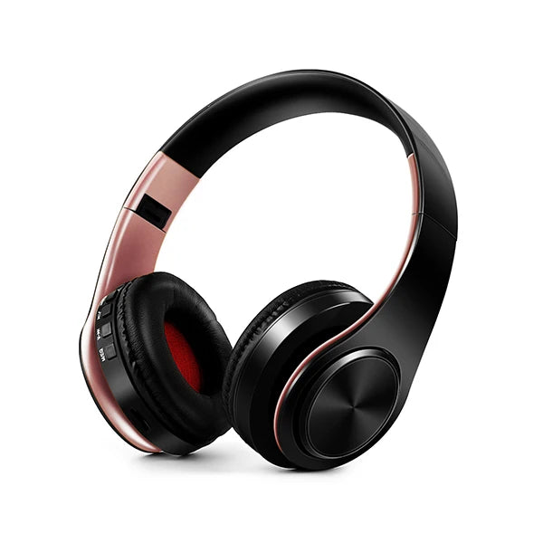 fone de ouvido  Bluetooth  sem fios , estéreo dobráveis para desporto Microfone Auscultador sem mãos Leitor de MP3