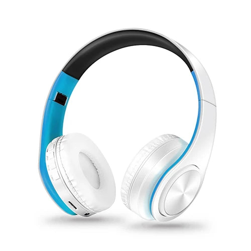 fone de ouvido  Bluetooth  sem fios , estéreo dobráveis para desporto Microfone Auscultador sem mãos Leitor de MP3
