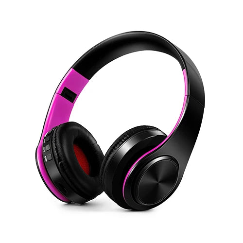 fone de ouvido  Bluetooth  sem fios , estéreo dobráveis para desporto Microfone Auscultador sem mãos Leitor de MP3