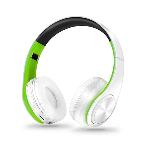 fone de ouvido  Bluetooth  sem fios , estéreo dobráveis para desporto Microfone Auscultador sem mãos Leitor de MP3