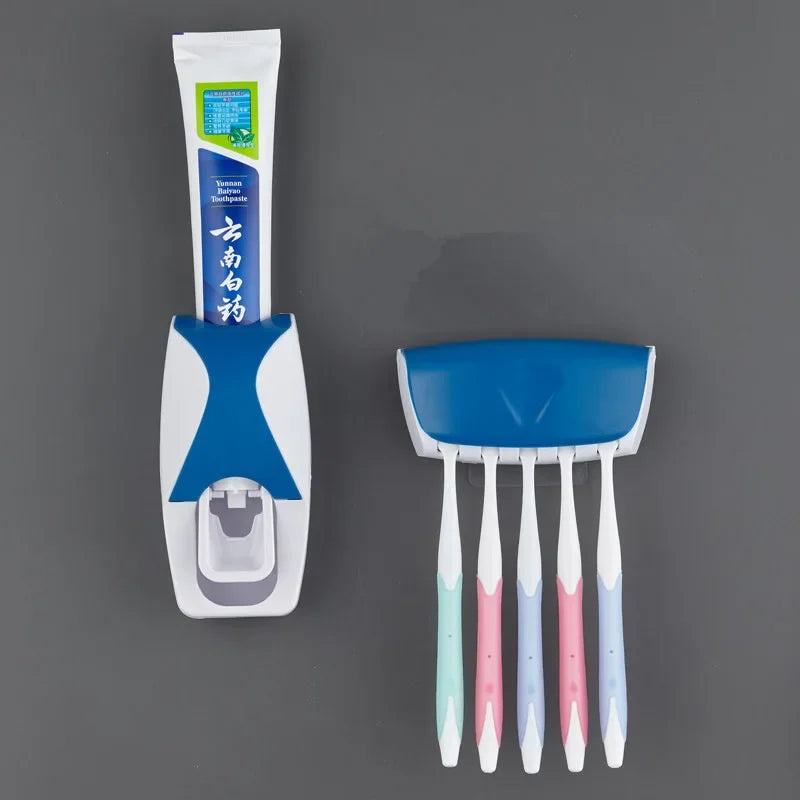 SUPORTE PARA ESCOVAS COM DISPENSER DE CREME DENTAL