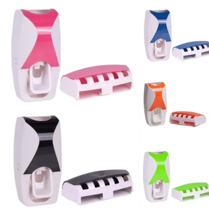SUPORTE PARA ESCOVAS COM DISPENSER DE CREME DENTAL
