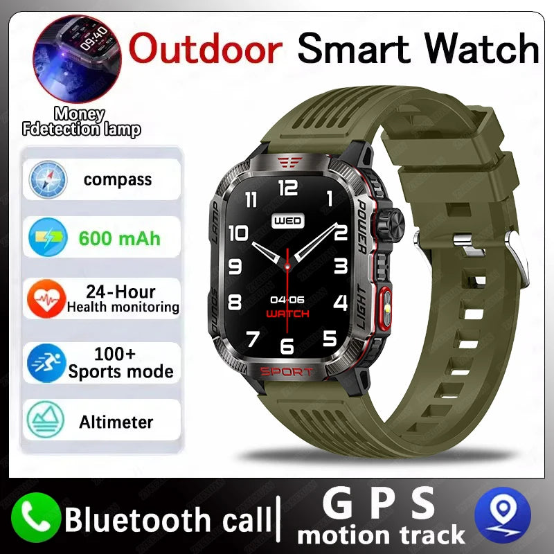 RELÓGIO INTELIGENTE. Para Homens com Bluetooth,  a Prova D'Água bateria de 600mAh, Smartwatch Monitor de Frequência Cardíaca .
