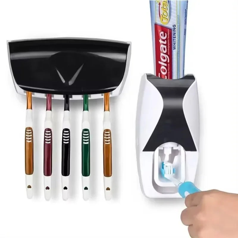 SUPORTE PARA ESCOVAS COM DISPENSER DE CREME DENTAL