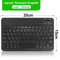 Teclado sem fios Bluetooth MOUSE  para IOS Android Windows Tablet para iPad Air Mini Pro Espanhol Coreano Portugal Teclado Russo