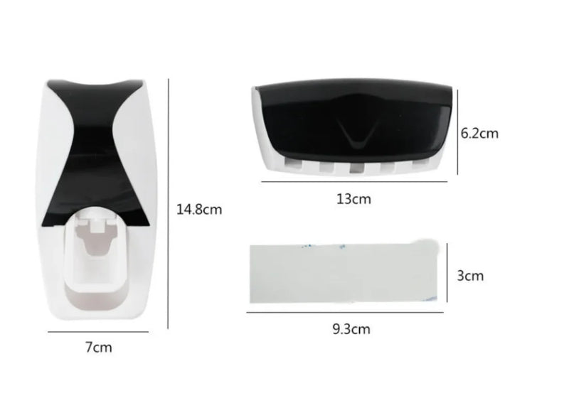 SUPORTE PARA ESCOVAS COM DISPENSER DE CREME DENTAL